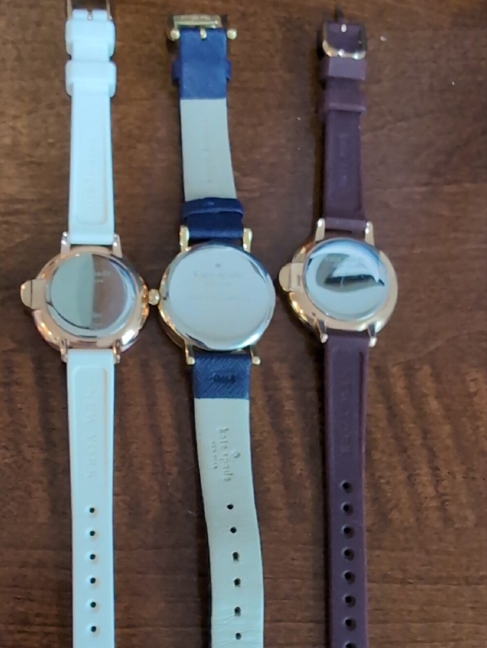 Kate Spade Multi-Color Stripe, Navy Cat & Pink Floral Watches - Picture 6 of 7